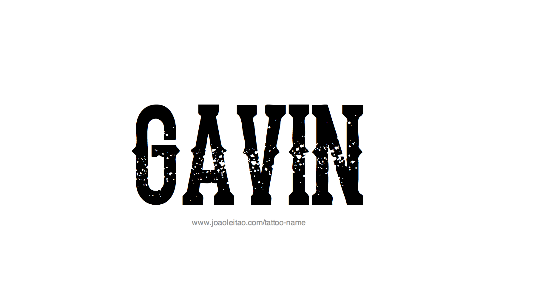 Gavin Name Tattoo Designs